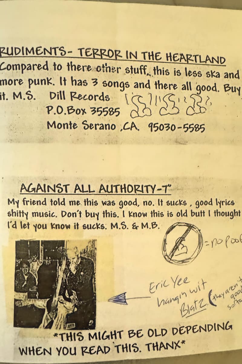 Rudiments, Against All Authority, Blatz - Monte Serano, CA
