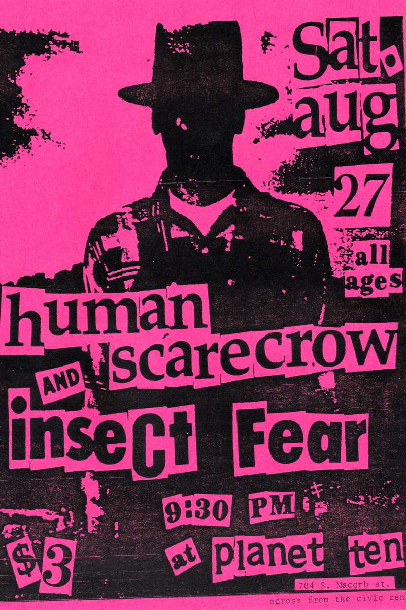 Human Scarecrow, Insect Fear - at Planet Ten - Aug 27, 1983