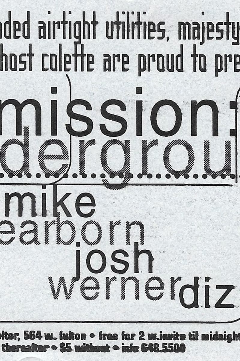 Mike Dearborn, Diz, Josh Werner - at Material at Shelter - Chicago, IL - Apr 4, 1997
