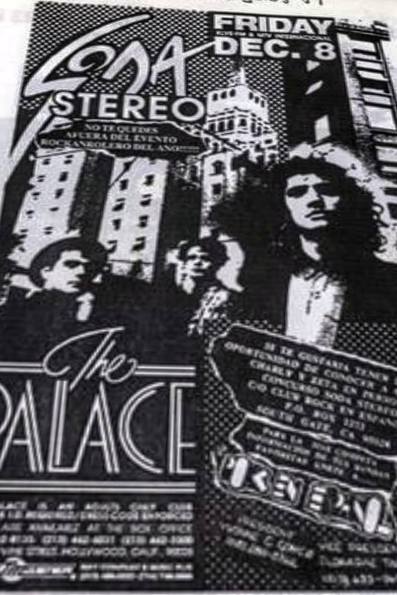Soda Stereo - at The Palace - Hollywood, CA - Dec 8, 1989