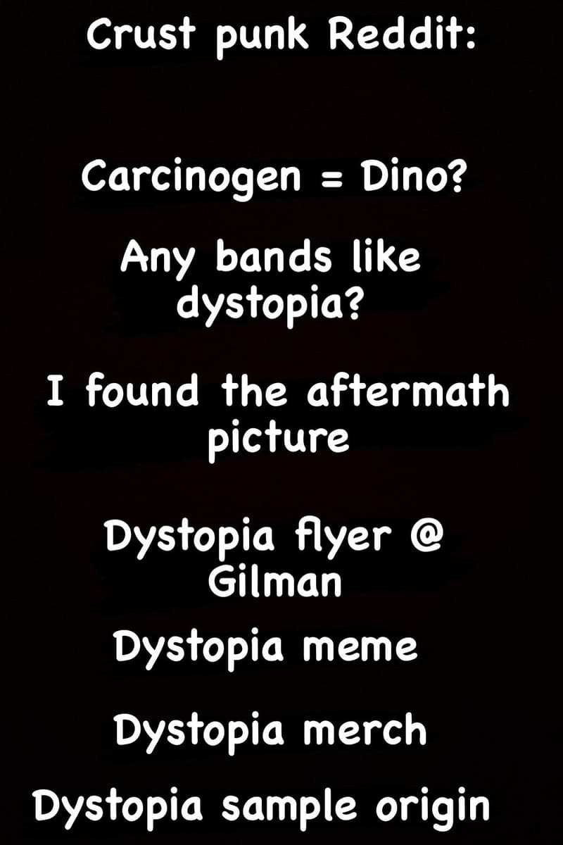 Dystopia, Carcinogen - at Gilman