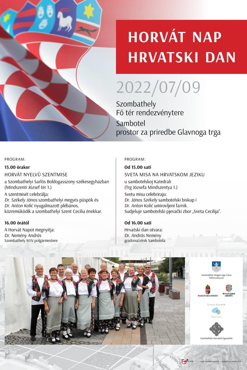 Sambotelski pjevački zbor Sveta Cecilija, Szent Cecilia énekkar (Saint Cecilia Choir) - at Fő tér rendezvénytere / prostor za priredbe Glavnoga trga (Main Square Event Space) - Szombathely / Sambotel - Jul 9, 2022