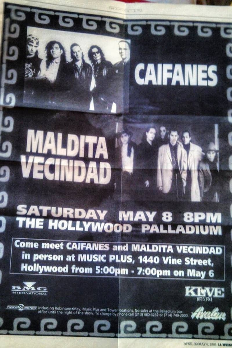 Maldita Vecindad, Caifanes - at The Hollywood Palladium - Hollywood, CA - May 8, 1993