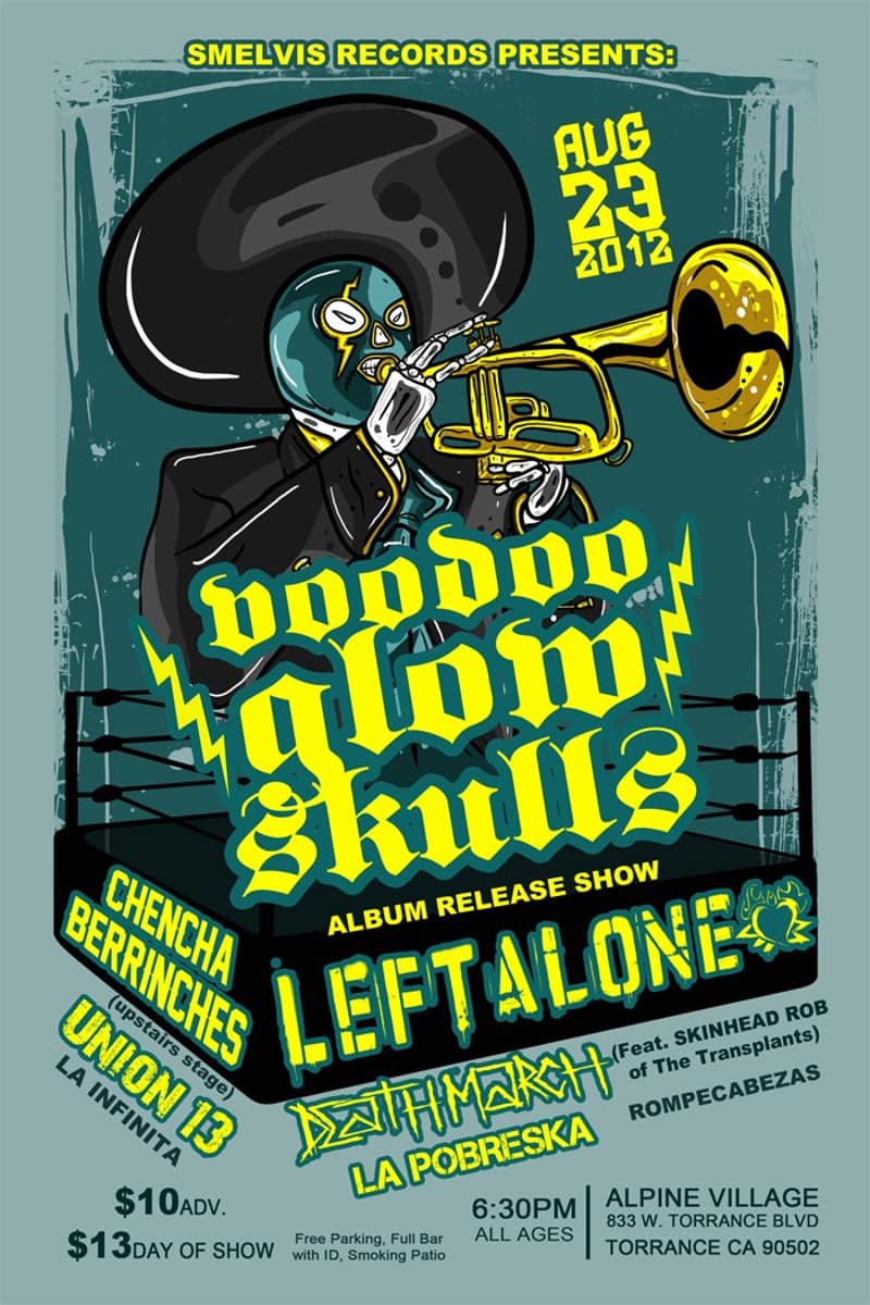 Union 13, La Infinita, Chencha Berrinches, Rompecabezas, Death March - at Alpine Village - Torrance, CA - Aug 23, 2012