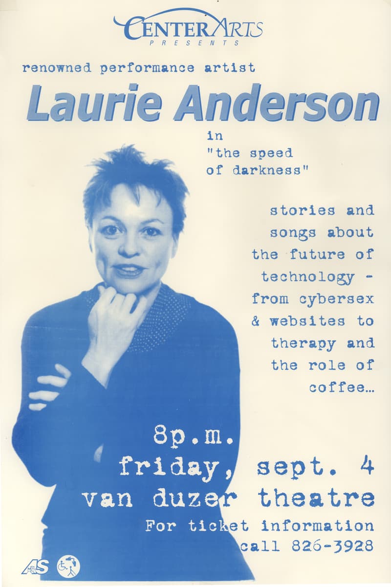 Laurie Anderson - at Van Duzer Theatre