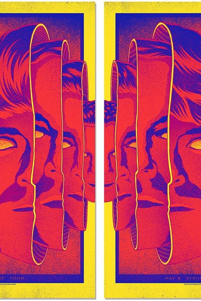 Thee Oh Sees - at Zoom (left poster), Columbia Theater (right poster) - Frankfurt (left poster), Berlin (right poster)