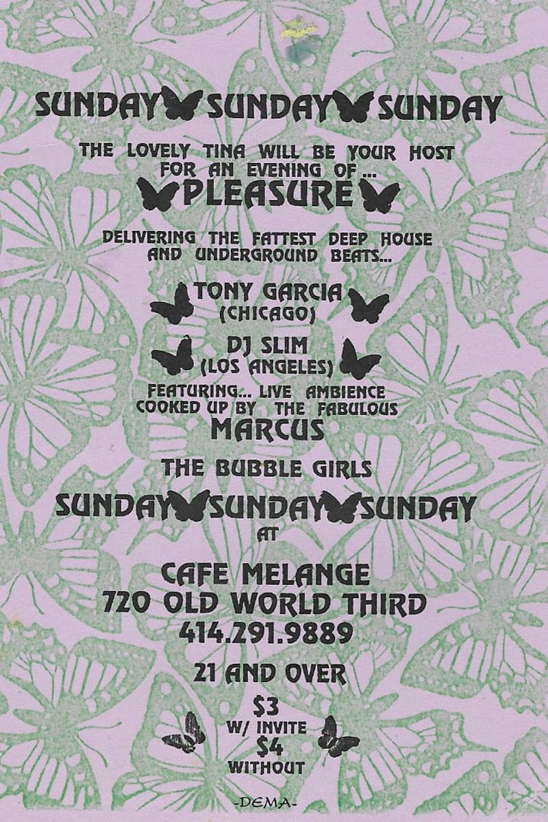 DJ Slim, Tony Garcia, Marcus, The Bubble Girls - at Cafe Melange - Milwaukee, WI