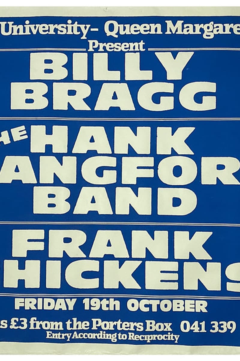 The Hank Wangford Band, Frank Chickens, Billy Bragg - at Queen Margaret Union - Glasgow - Oct 19, 1984