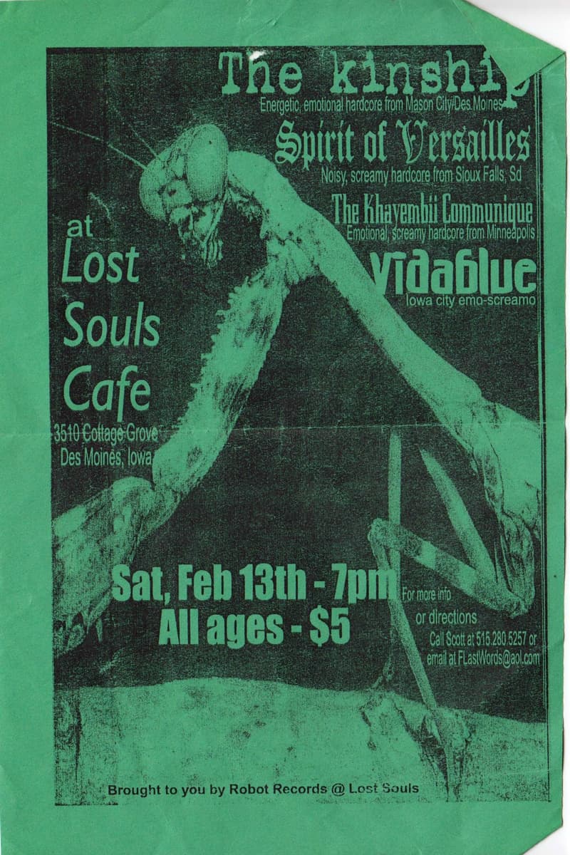 The Khayembii Communique, Vidablue, Spirit of Versailles, The Kinship - at Lost Souls Cafe - Des Moines, IA