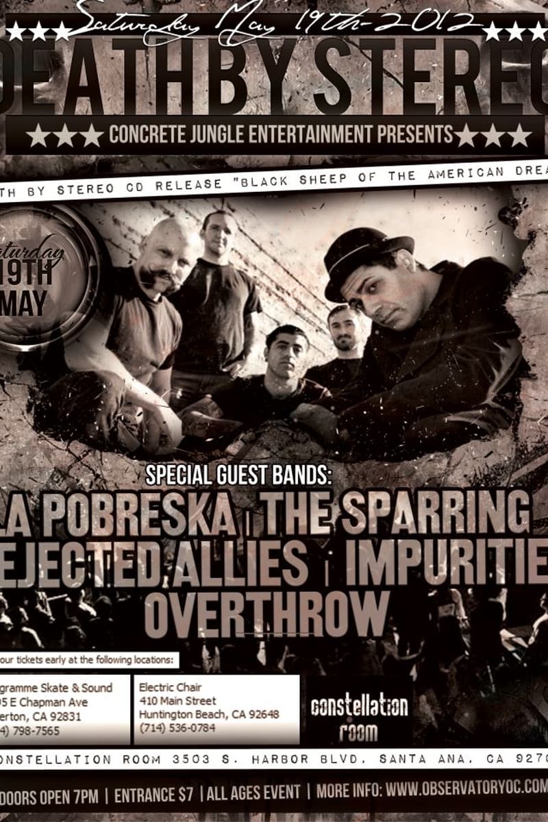 The Sparring, Overthrow, Death By Stereo, Impurities, Rejected Allies - at Constellation Room - Santa Ana, CA - May 19, 2012