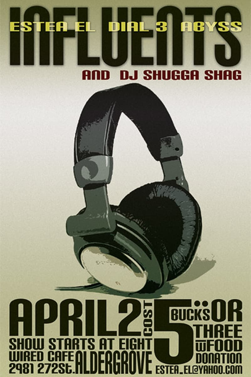 Estea El, Abyss, Influents, Dial 3, DJ Shugga Shag - at Wired Cafe - Aldergrove, BC