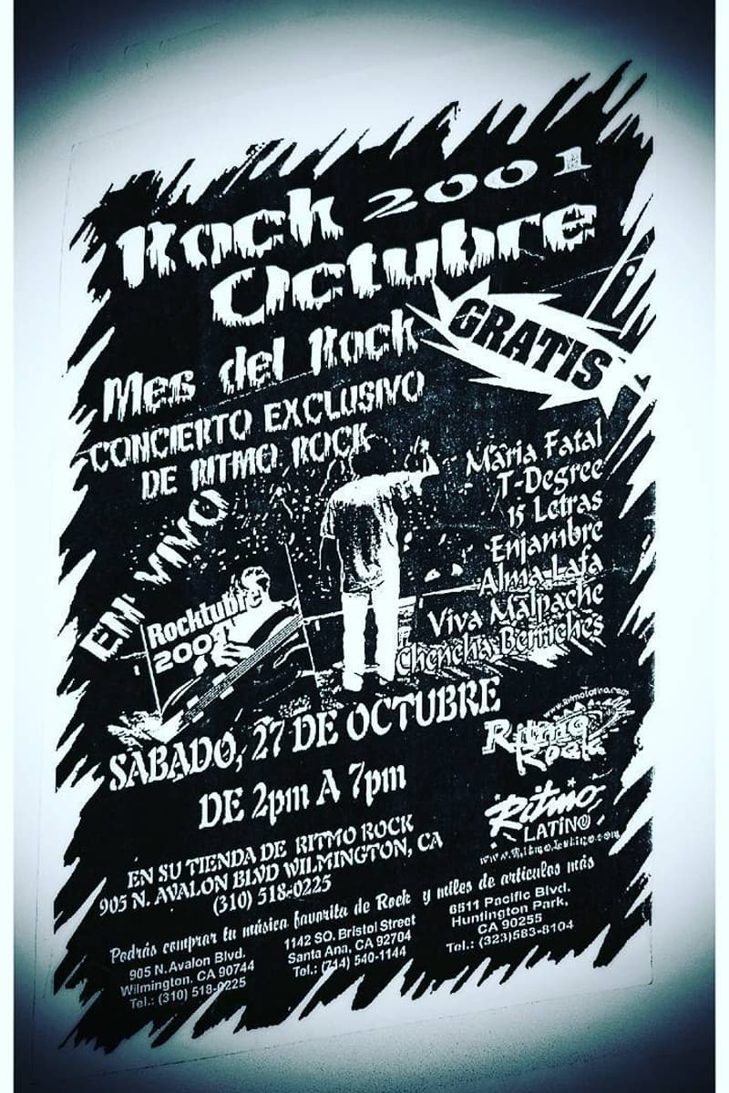 Alma Lafa, Chencha Berriches, Maria Fatal, 15 Letras, T-Degree - at Ritmo Rock (En Su Tienda de Ritmo Rock) - Wilmington, CA - Oct 27, 2001