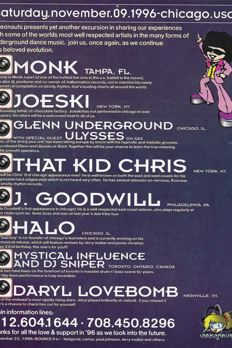 Halo, J. Goodwill, Mystical Influence, DJ Sniper, Ulysses - Chicago, IL - Nov 9, 1996