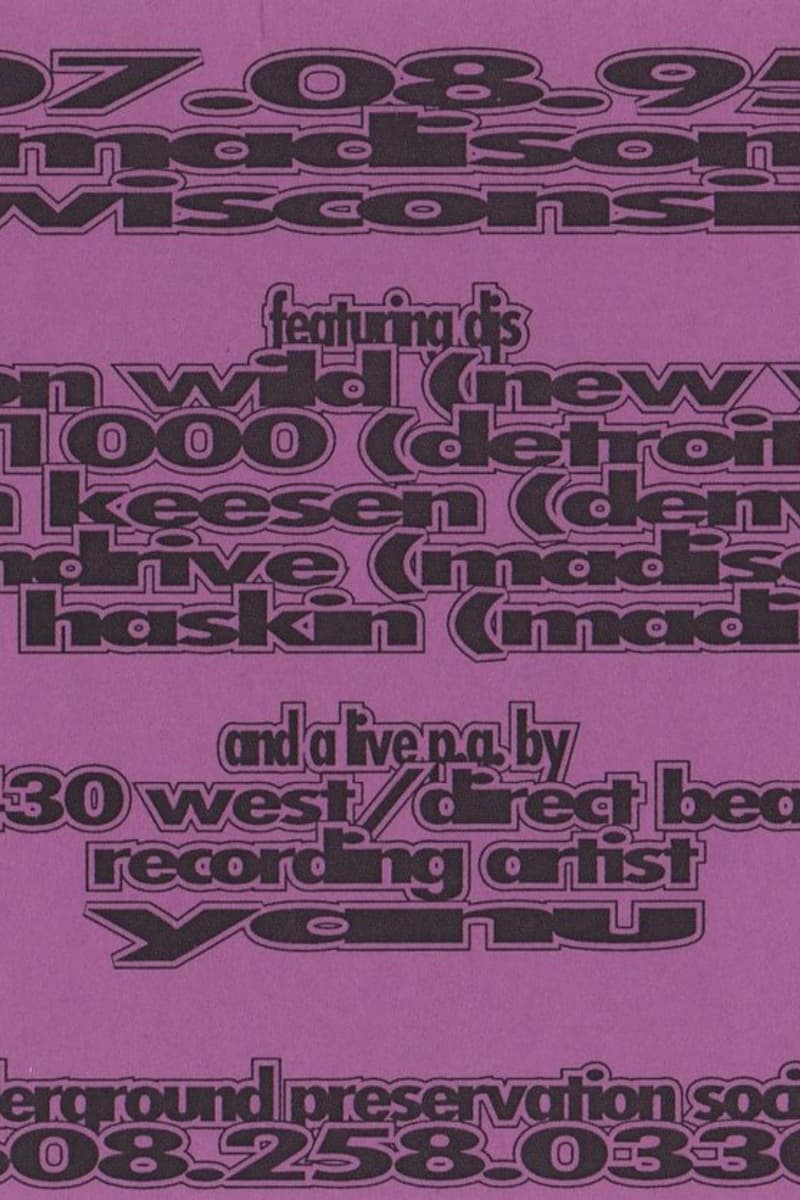 John Keesen, Damon Wild, T1000, Yenu, Mindrive - at Underground Preservation Society - Madison, WI - Jul 8, 1995