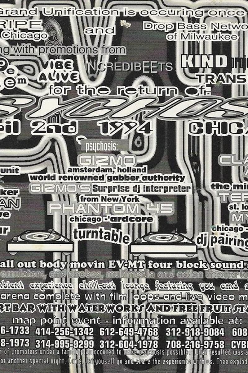 Terry Mullan, Phantom 45, Jethrox, Sundowners, Gizmo - at Psychosis - Chicago, IL - Apr 2, 1994