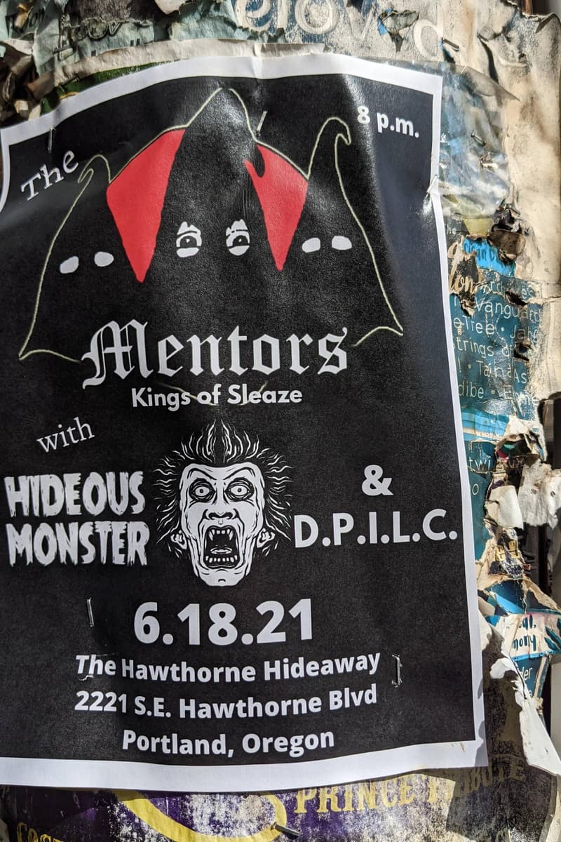 Hideous Monster, The Mentors, D.P.I.L.C. - at The Hawthorne Hideaway - Portland, OR - Jun 18, 2021