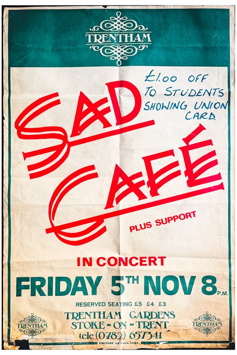 Sad Café - at Trentham Gardens - Stoke-on-Trent - Nov 5, 1982