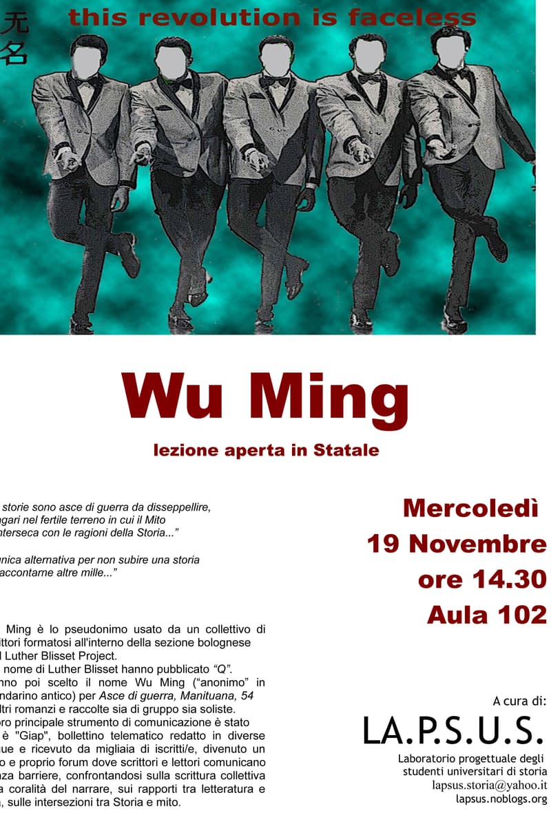 Wu Ming - at Statale - Bologna - Nov 19, 2008