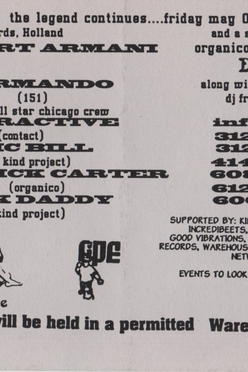 Dubtribe, Smack Daddy, Hyperactive, Mystic Bill, Armando - at Permitted Warehouse - Chicago, IL - May 6, 1994