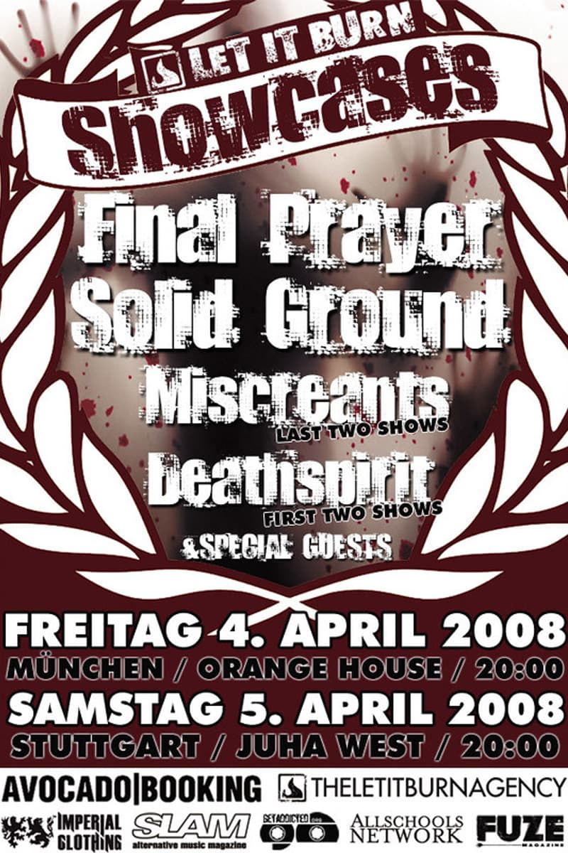 Special Guests, Final Prayer, Solid Ground, Deathspirit, Miscreants - at Orange House - München / Stuttgart - Apr 4, 2008