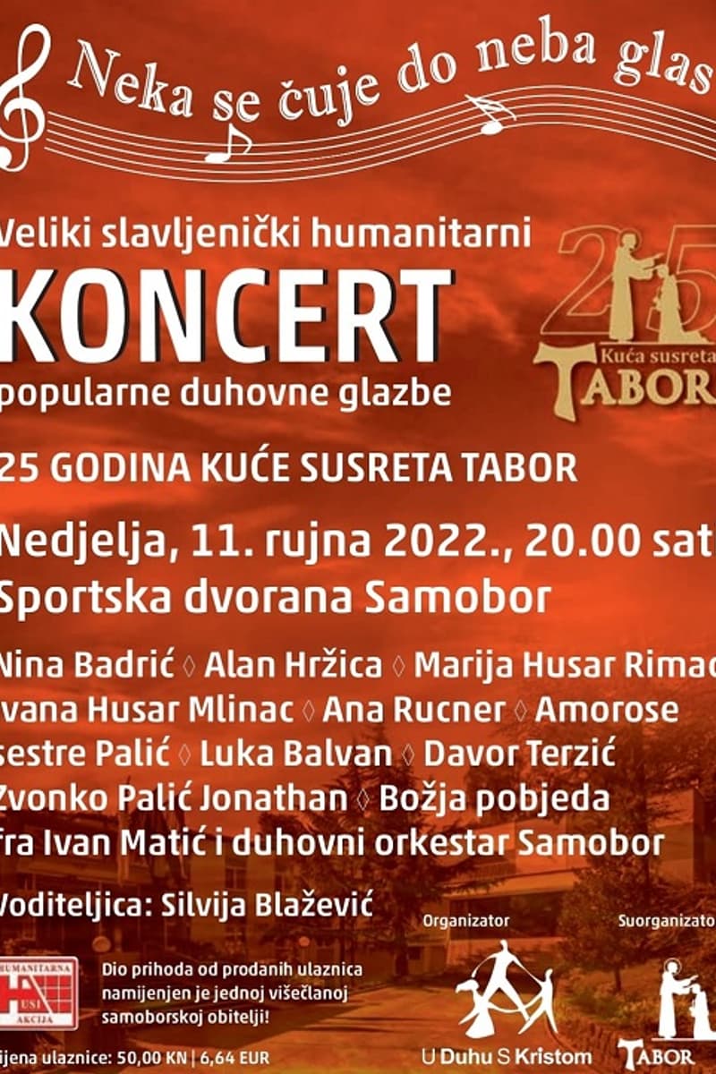 Amorose, Alan Hržica, Zvonko Palić Jonathan, Nina Badrić, fra Ivan Matić - at Sportska dvorana Samobor - Samobor - Sep 11, 2022
