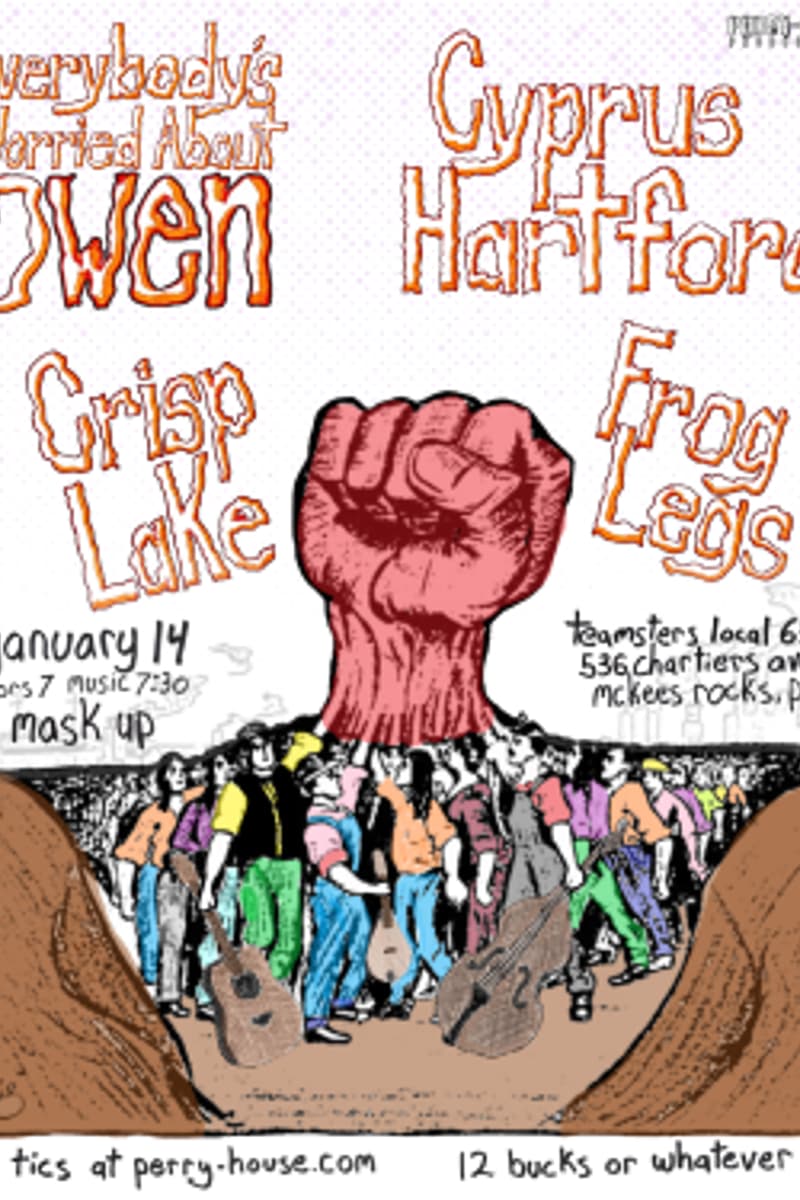 Cyprus Hartford, Crisp Lake, Frog Legs, Everybody's Worried About Owen - at Teamsters Local 636 - McKees Rocks, PA - Jan 14, 2025