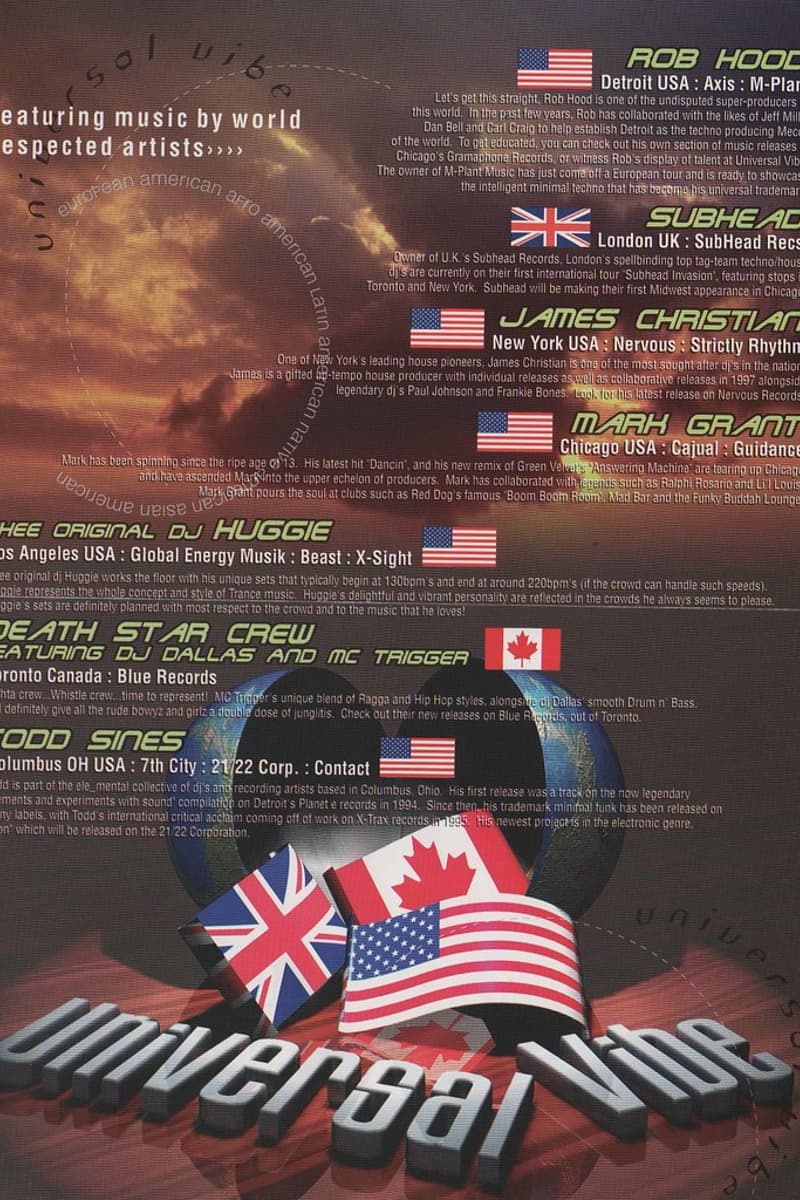 James Christian, Death Star Crew featuring DJ Dallas and MC Trigger, Mark Grant, Thee Original DJ Huggie, Rob Hood