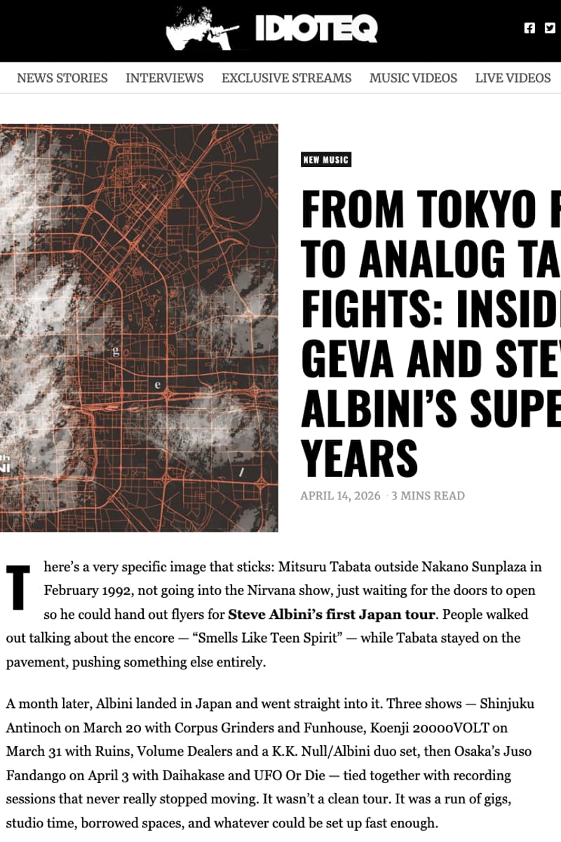 Zeni Geva, Steve Albini - Tokyo