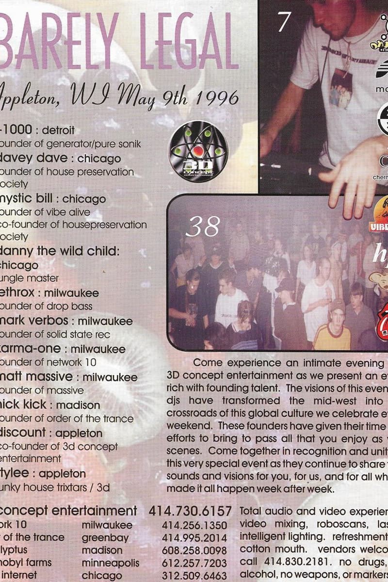 Davey Dave, Matt Massive, Jethrox, T-1000, Stylee - Appleton, WI - May 9, 1996