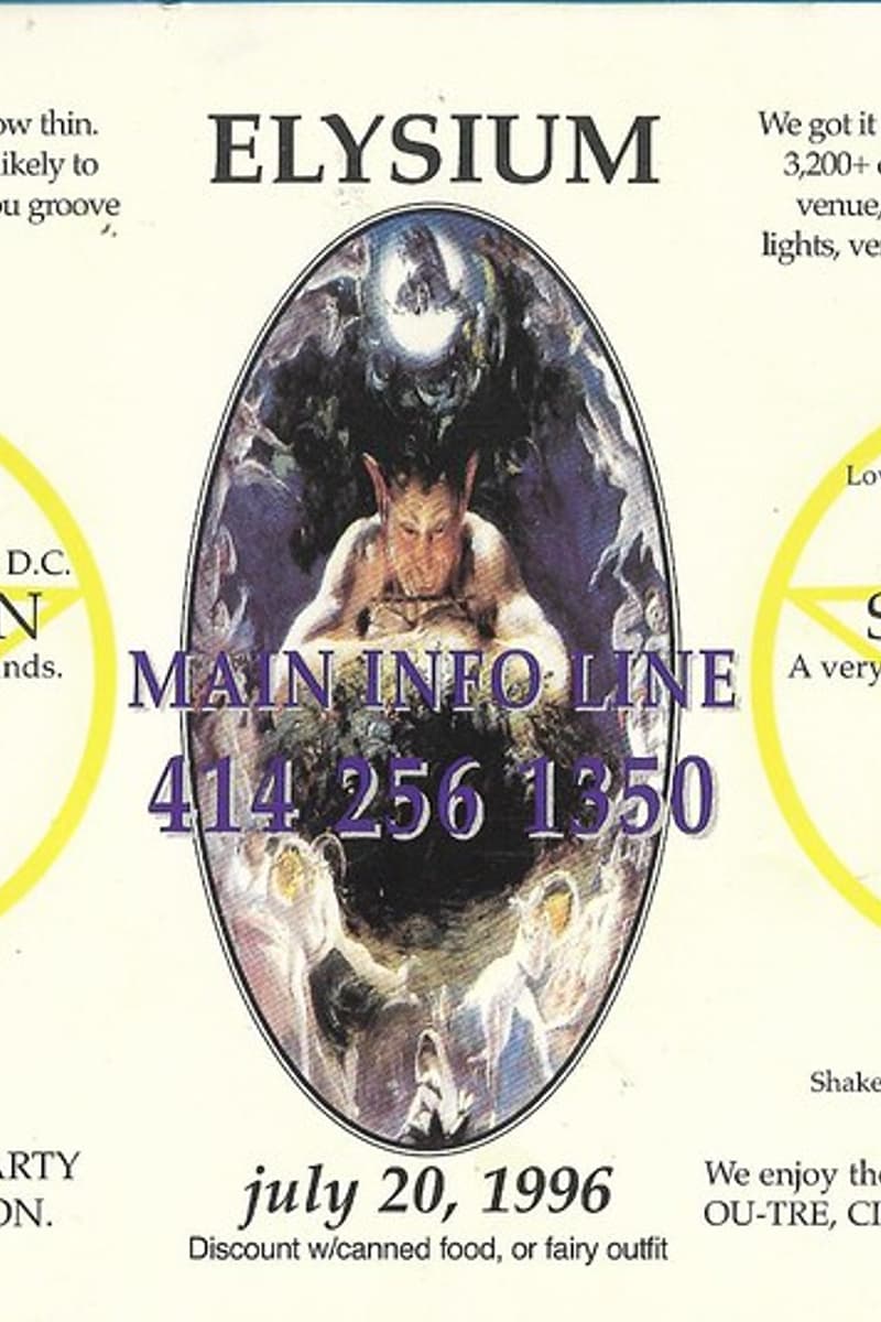 Jethro X, Speed Demon, Astro Boy, Cyberjive, Tripper Information Systems - at Elysium - Jul 20, 1996