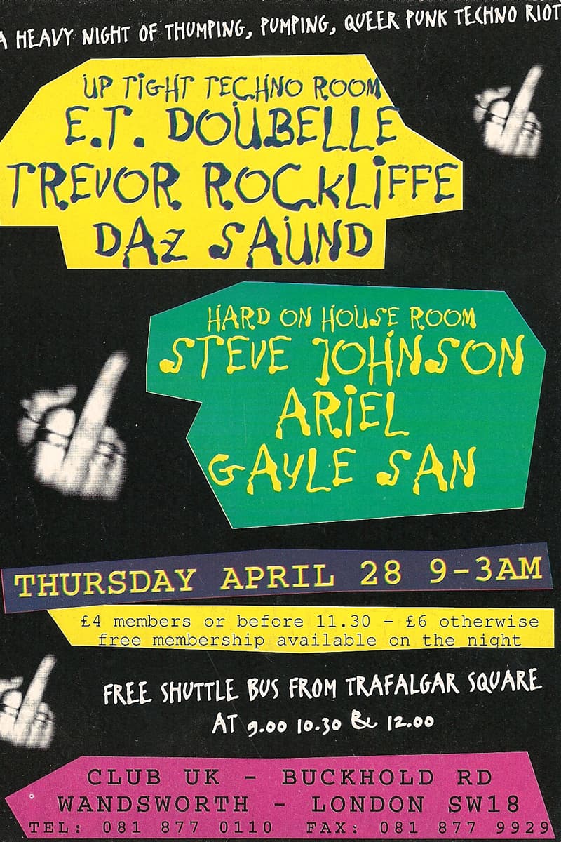 E.T. Doubelle, Daz Saund, Ariel, Steve Johnson, Trevor Rockliffe - at Club UK - London