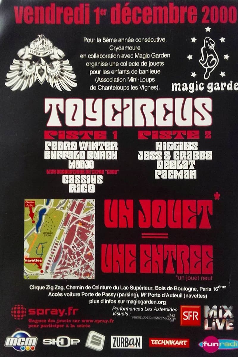 Jess & Crabbe, Deelat, Pacman, Pedro Winter, MONO - at Cirque Zig Zag - Paris - Dec 1, 2000
