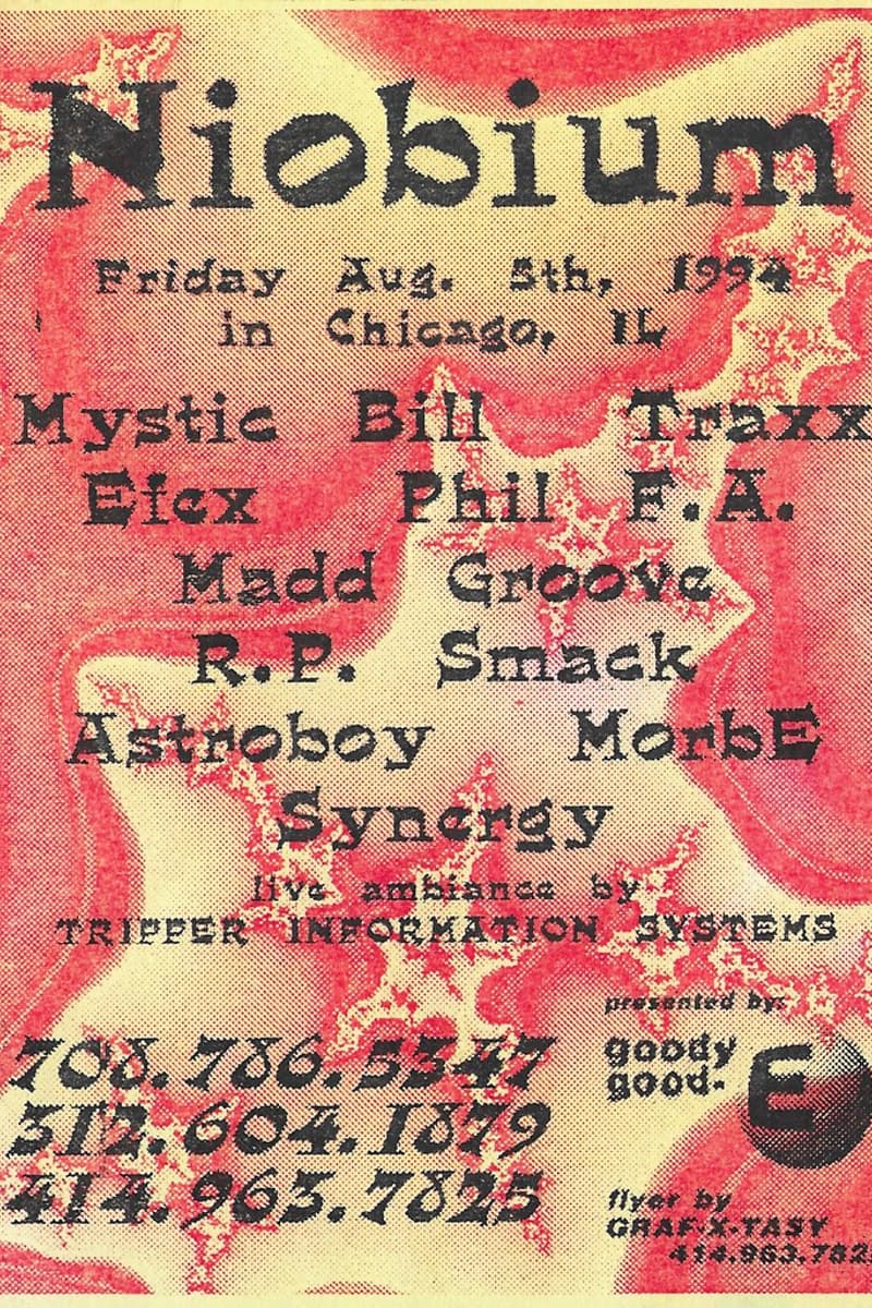 Phil F.A., AstroBoy, TRAXX, MorbE, Efex - at Niobium - Chicago, IL - Aug 5, 1994