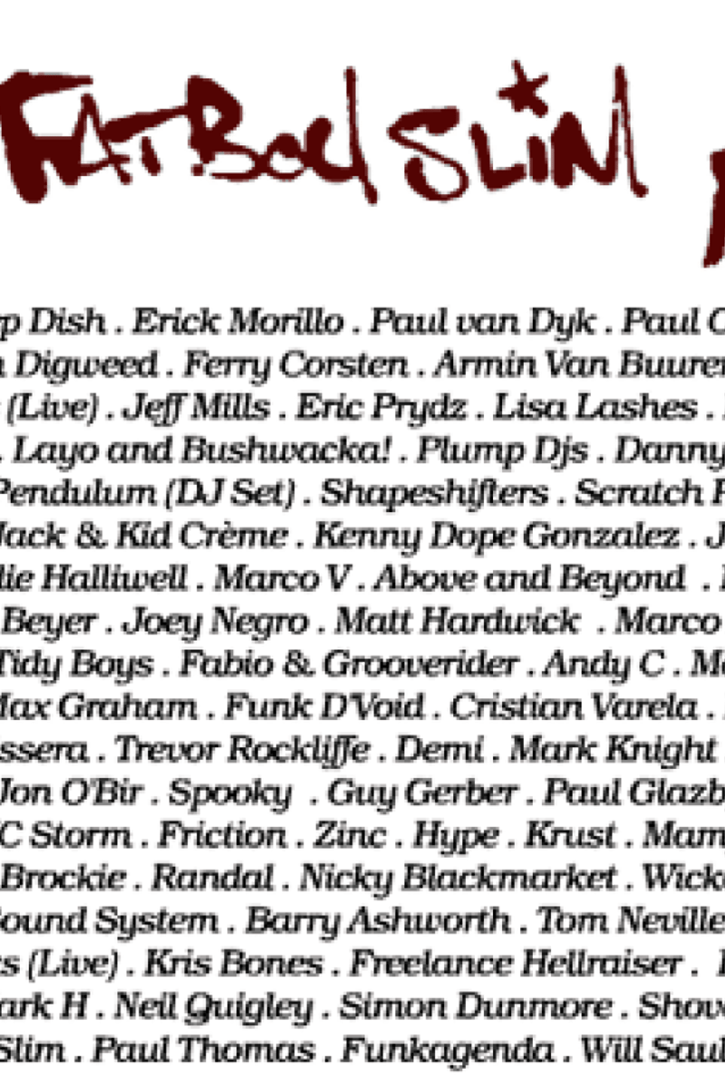 Freelance Hellraiser, Serge Santiago, Marco V, Roni Size, Erol Alkan