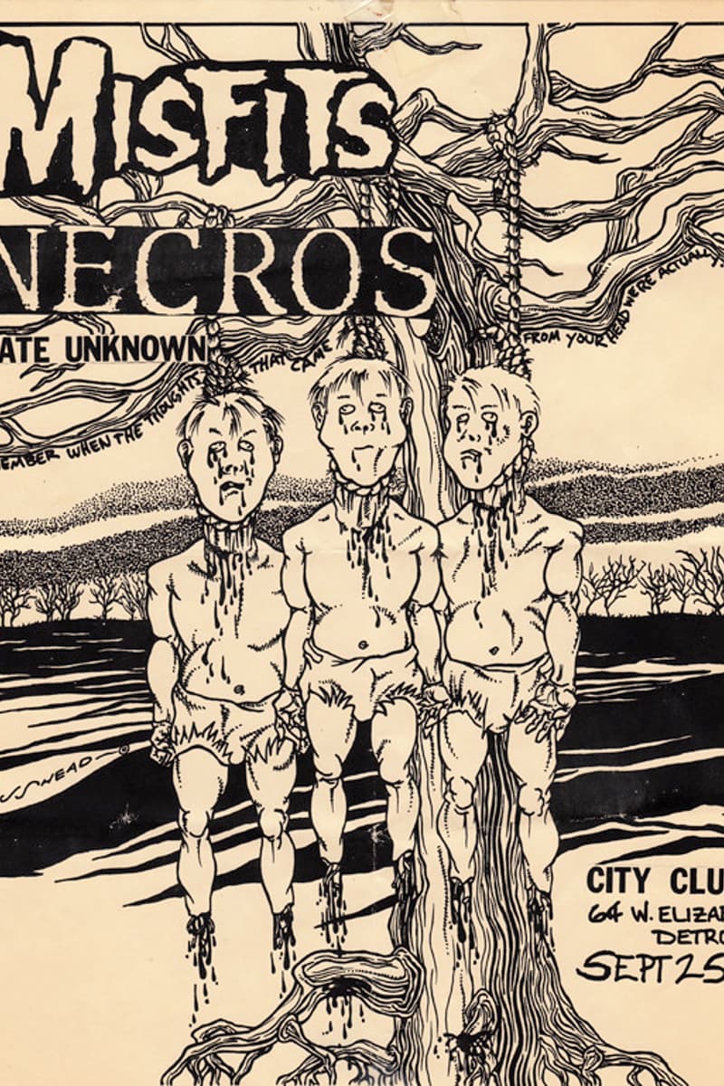 Misfits, Necros, Fate Unknown - at City Club - Detroit, MI - Sep 25, 1982