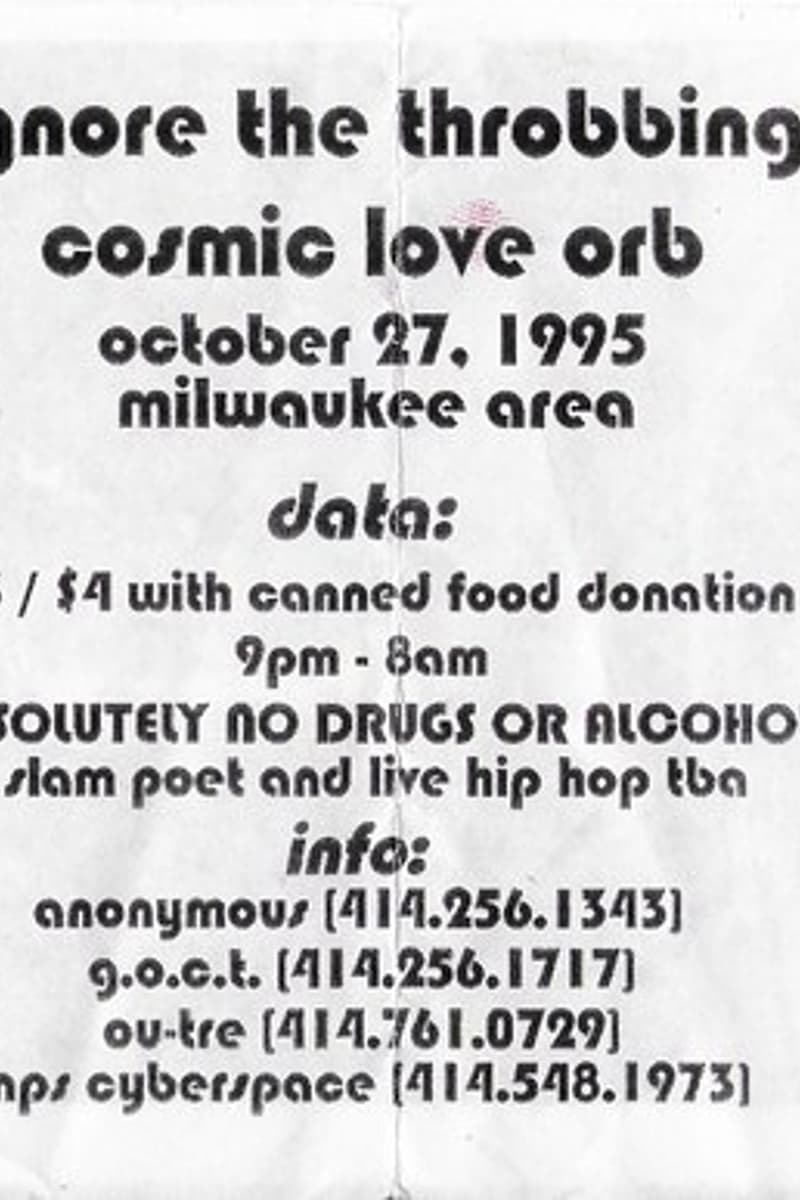 dale, Al Dente, nimh, YANU, karma 1 - at Ignore the Throbbing Cosmic Love Orb - Milwaukee, WI - Oct 27, 1995