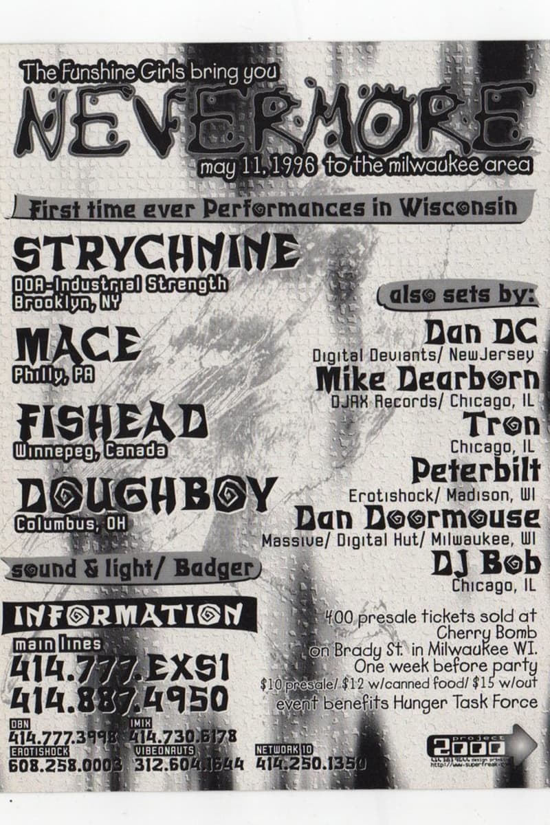 Dan DC, Tron, Strychnine, Mike Dearborn, DJ Bob - Milwaukee, WI - May 11, 1996