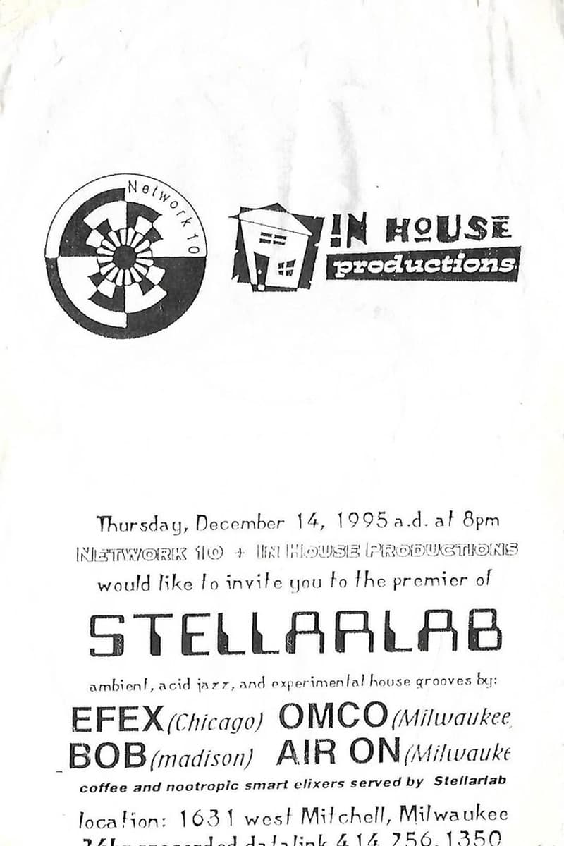 AIR ON, Efex, BOB, OMCO - at Stellarlab - Milwaukee, WI - Dec 14, 1995