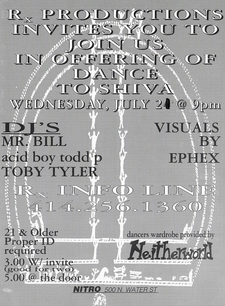 Acid Boy Todd P, Mr. Bill, Toby Tyler - at Nitro - Milwaukee, WI - Jul 24, 1996