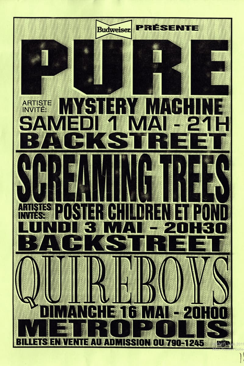 Quireboys, Pond, Screaming Trees, Poster Children, Mystery Machine - at Backstreet / Metropolis