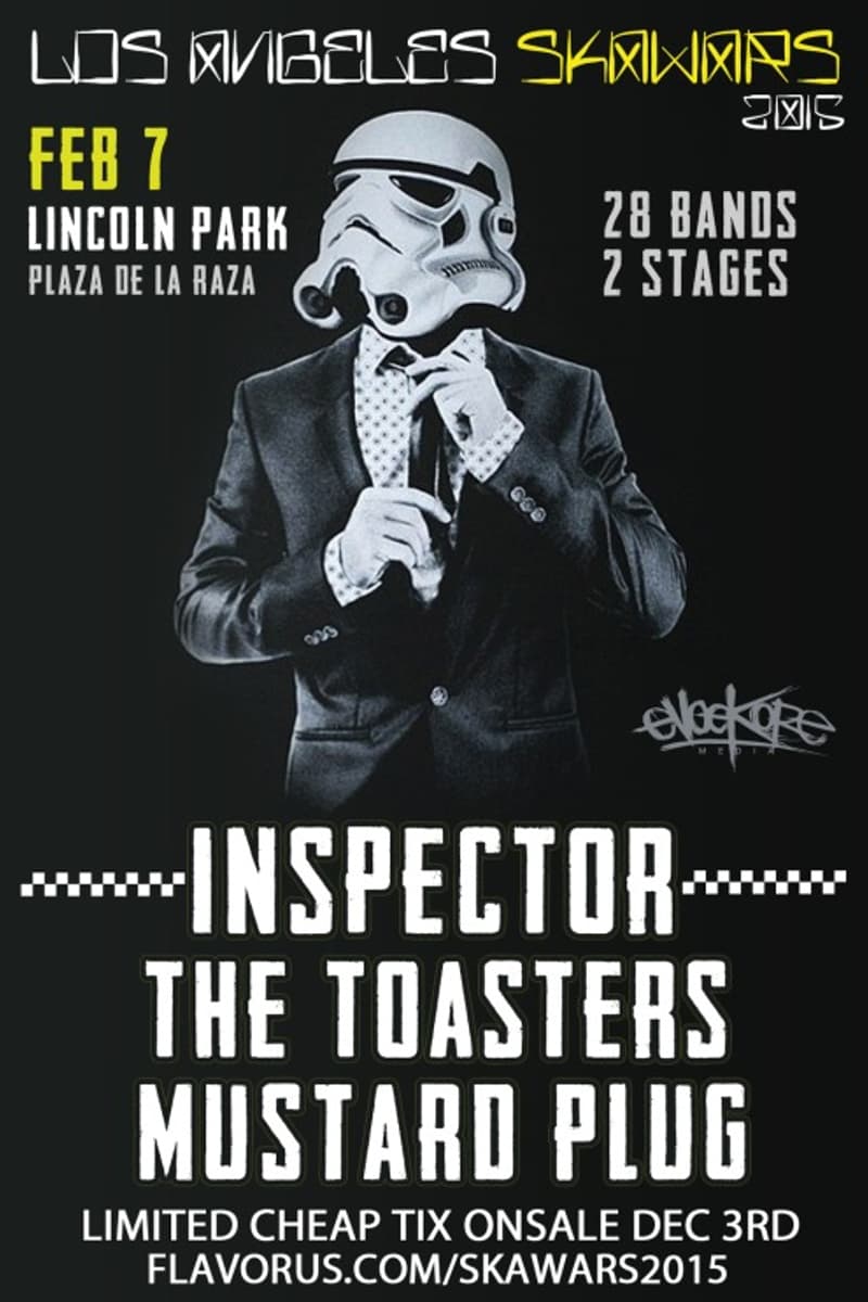 The Toasters, Inspector, Mustard Plug - at Lincoln Park - Plaza De La Raza - Los Angeles, CA - Feb 7, 2015