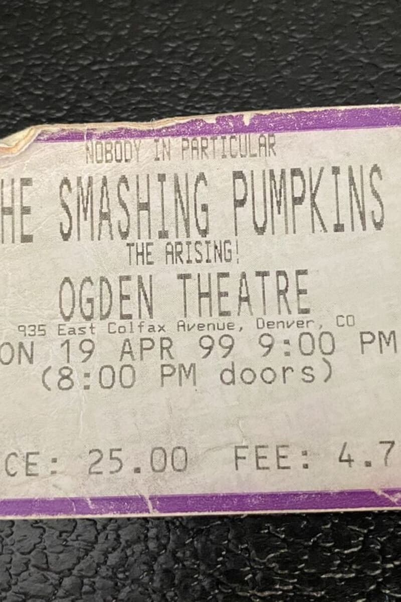 The Smashing Pumpkins - at Ogden Theatre - Denver, CO - Apr 19, 1999