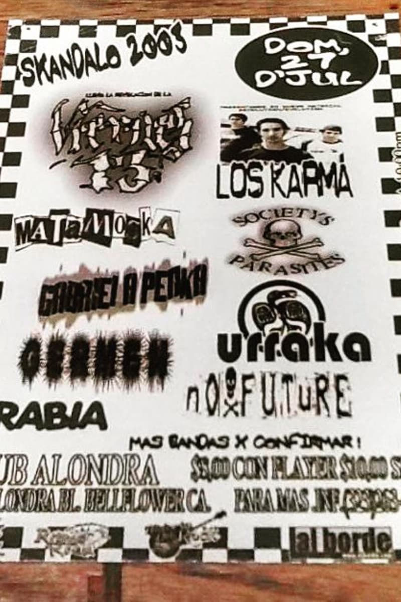 Los Karma, Society's Parasites, Urraka, No Future, Gabriela Petka - at Club Alondra - Bellflower, CA - Jul 27, 2003