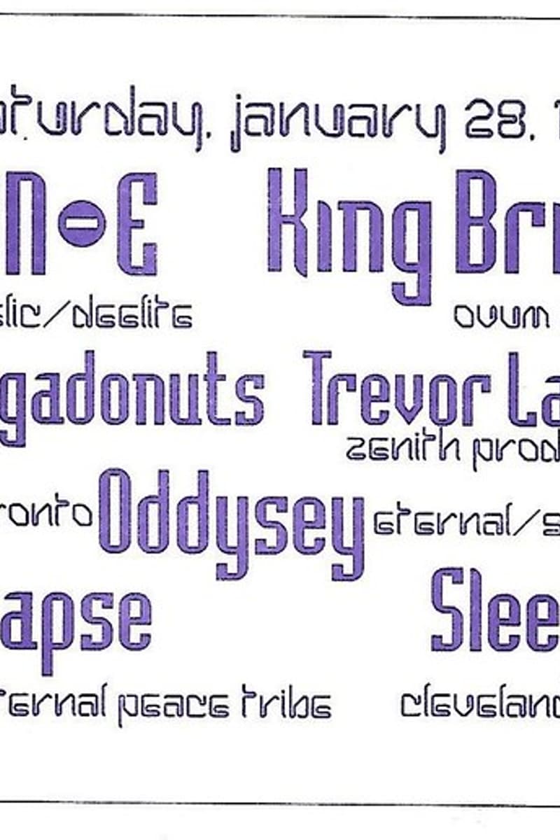 Synapse, Trevor Lamont, King Britt, Sleepy C, ON-E - at Attik - Cleveland, OH - Jan 28, 1995