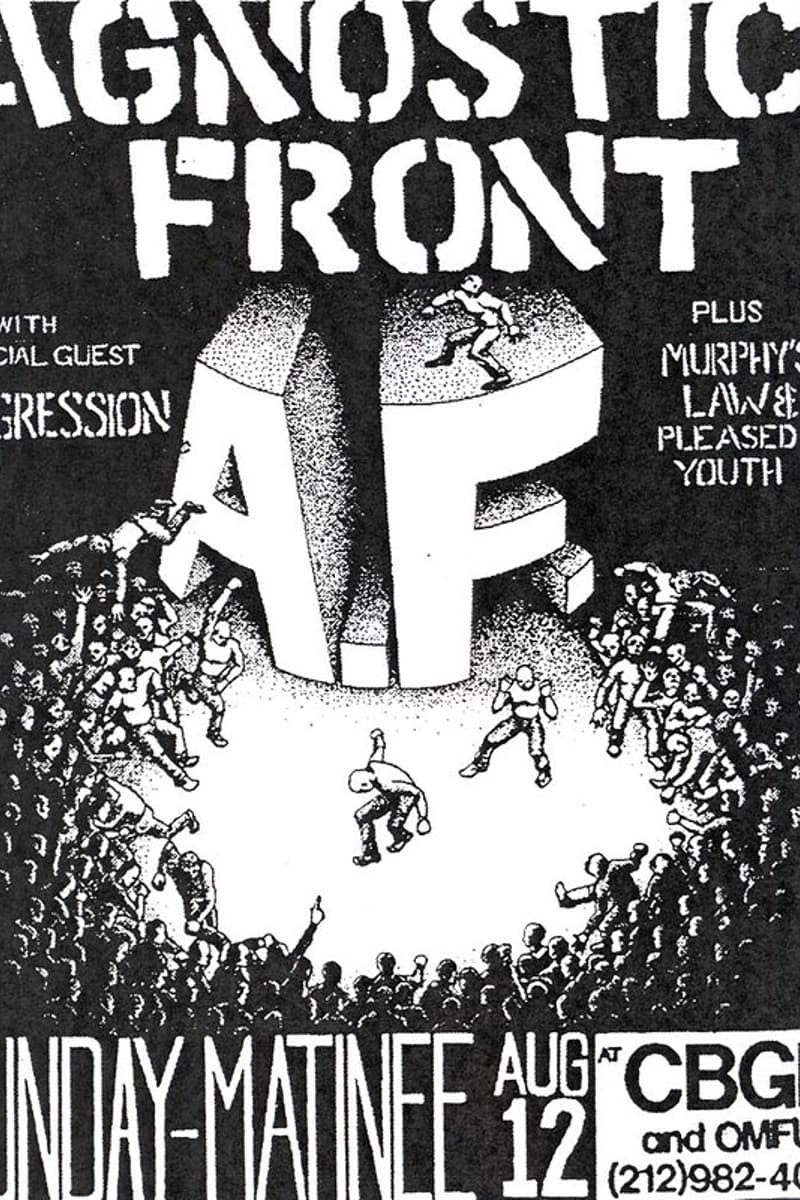 Pleased Youth, Aggression, Agnostic Front, Murphy's Law - at CBGB and OMFUG - New York City, NY