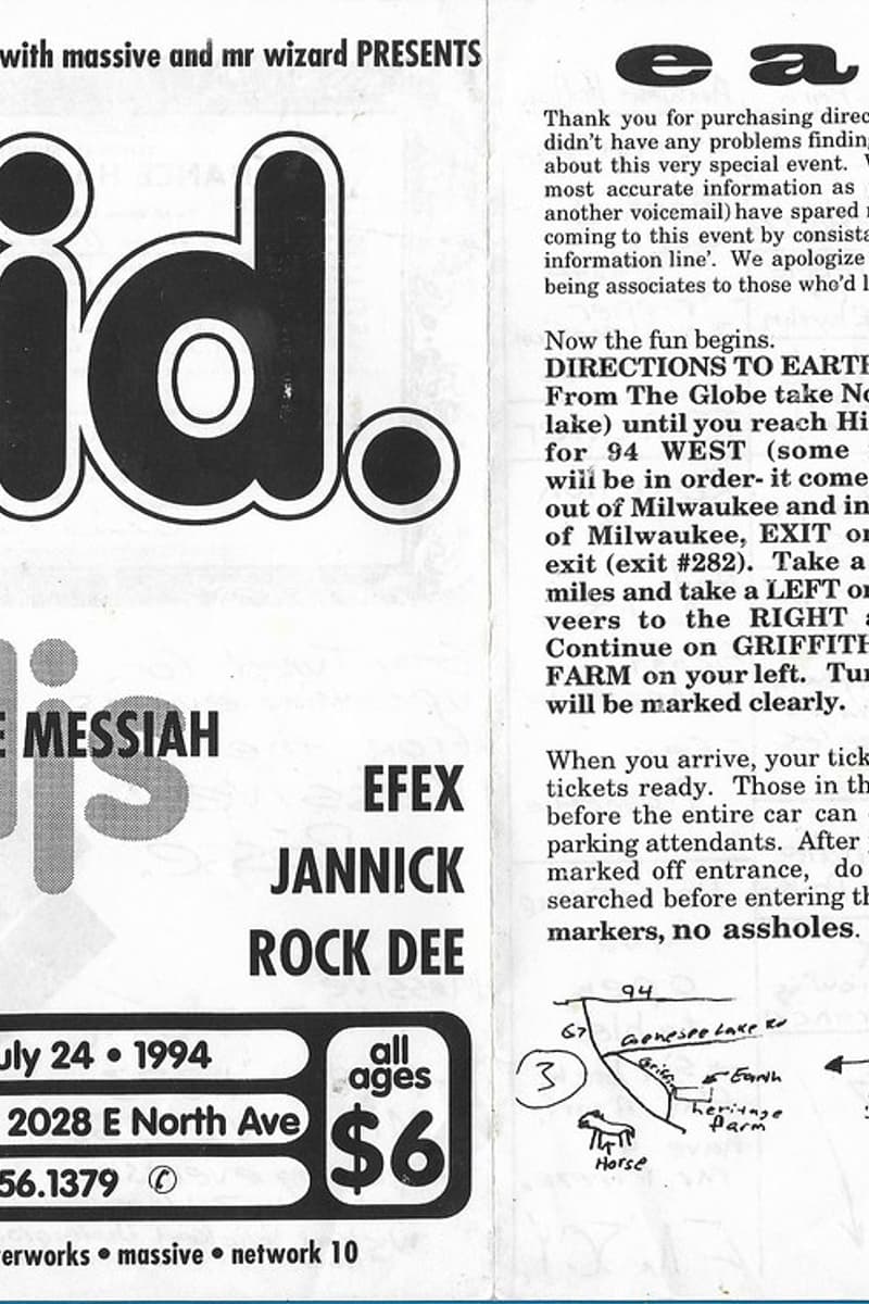 Kid., Doctor B, Rock Dee, Efex, JAJO - at Globe Theater - Milwaukee, WI - Jul 24, 1994