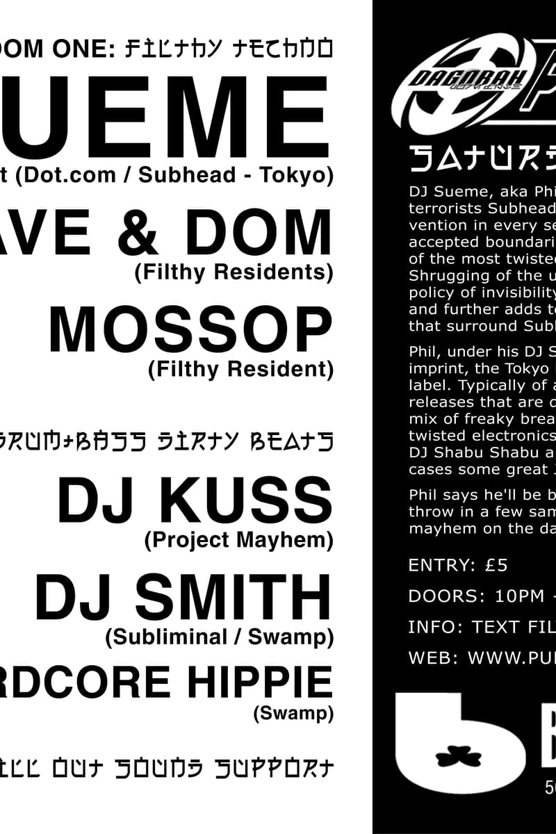 Jay & Hardcore Hippie, DJ Kuss, Dave & Dom, DJ Sueme, DJ Smith - at Blueprint - Nottingham - Mar 1, 2003