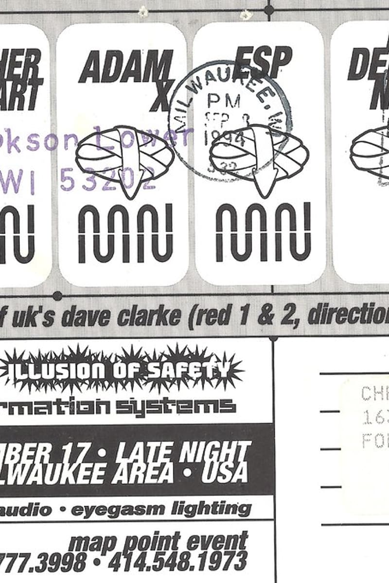 ESP, Adam X, Dave Clarke, Illusion of Safety, Jethrox Jedidiah - Milwaukee, WI - Sep 17, 1994