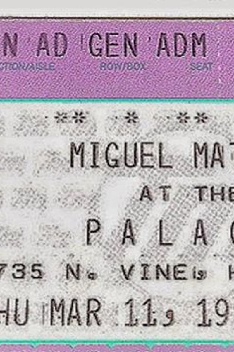 Miguel Mateos - at The Palace - Hollywood, CA - Mar 11, 1993