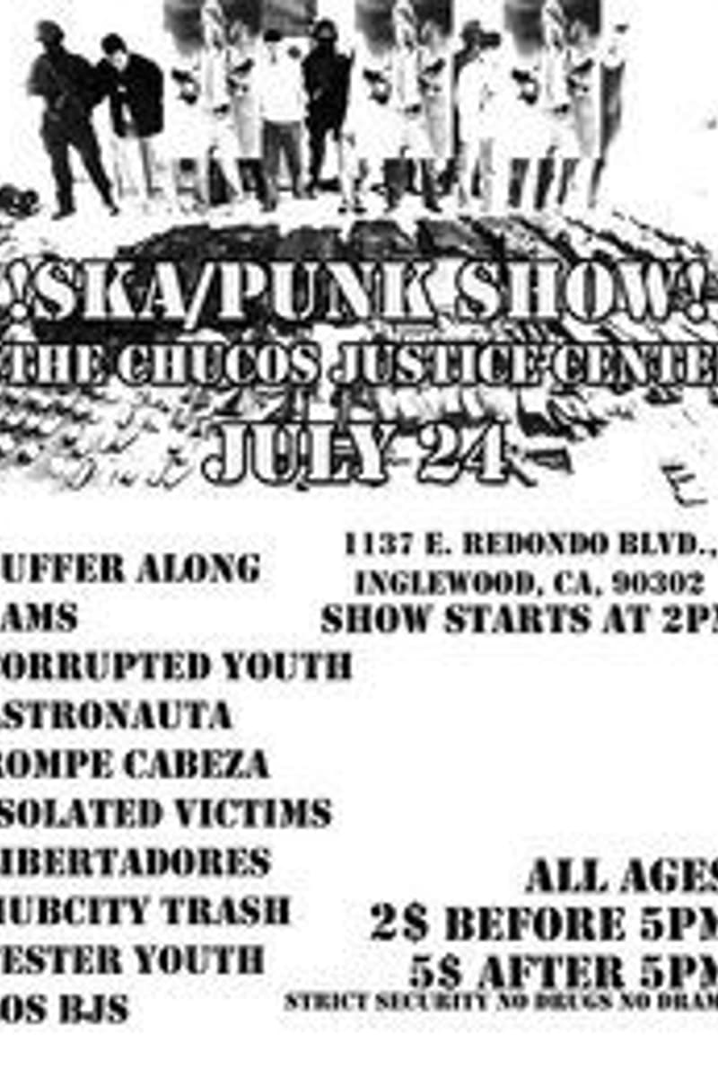 JAMS, Fester Youth, Los BJS, Libertadores, Corrupted Youth - at The Chucos Justice Center - Inglewood, CA